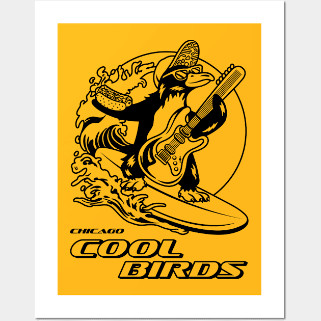 Chicago Cool Birds Wall Art by Hey Riddle Riddle